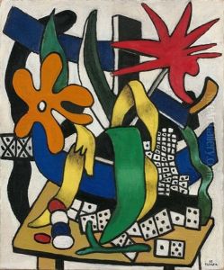 Les Trois Fleurs Et Les Dominos