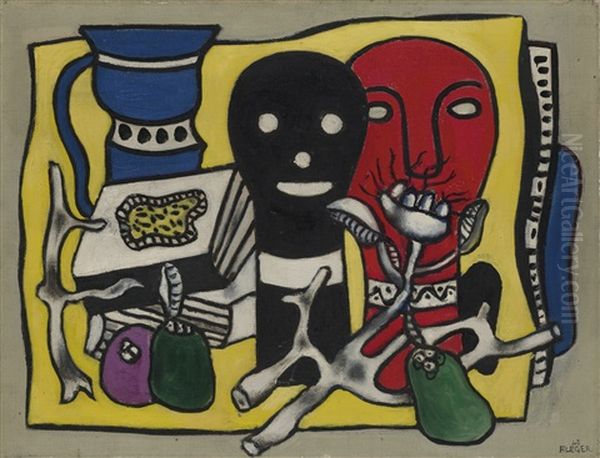 Composition Aux Deux Masques (les Deux Jeannette) - view 1