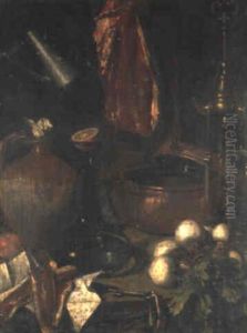 Nature Morte Aux Ustensiles De Cuisine by Giacomo Legi
