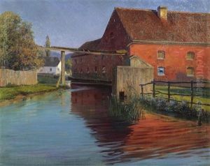Die Fabrik Am Fluss by Wilhelm Legler