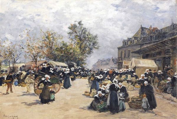 Scene De Marche A Concarneau - view 1