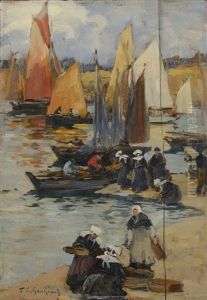 Les Pecheurs Bretons by Fernand Marie Eugene Legout-Gerard