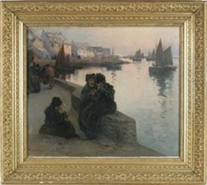 Breton Women At The Embarkment Breton Women At The Embarkment
