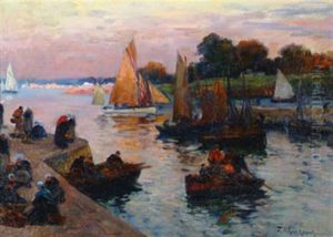 Retour De Peche, Barques Sardinieres Retour De Peche, Barques Sardinieres