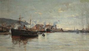 Port De Hollande by Fernand Marie Eugene Legout-Gerard