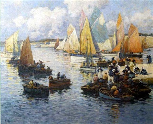 Concarneau, Le Retour De Peche - view 1