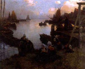 Port De Bretagne, Retour De Peche by Fernand Marie Eugene Legout-Gerard