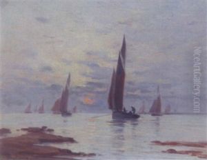 Marine, Concarneau by Fernand Marie Eugene Legout-Gerard