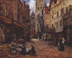 Echoppes Et Rues Animees Dans Le Vieille Ville