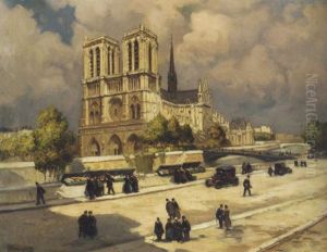 Ile De La Cite Et La Notre-dame, Paris by Fernand Marie Eugene Legout-Gerard