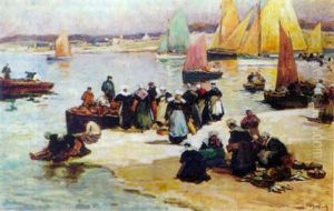 Retour De Peche Et Barques Sous Voiles Retour De Peche Et Barques Sous Voiles