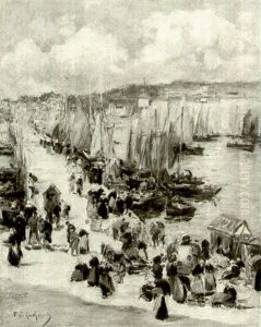 A Breton Fishing Village by Fernand Marie Eugene Legout-Gerard