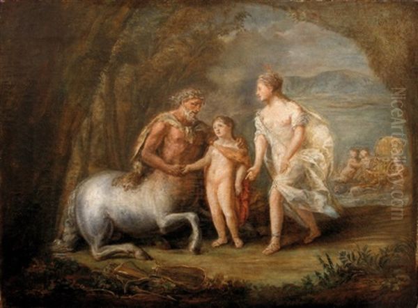 L'education D'achille Par Le Centaure Chiron - view 1