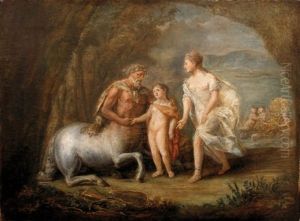 L'education D'achille Par Le Centaure Chiron by Pierre Nicolas Legrand de Lerant