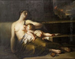 Mere Et Son Enfant Durant La Guerre De Troie by Pierre Nicolas Legrand de Lerant