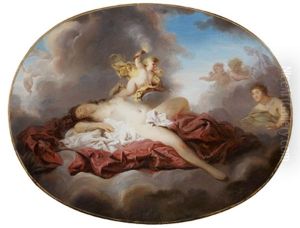 Venus Et Cupidon Sur Un Nuage by Pierre Nicolas Legrand de Lerant