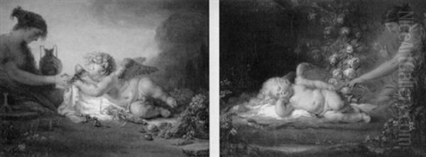 Allegorische Darstellung Mit Amor - view 1