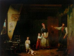 A Drunken Cobbler Returning To His Family