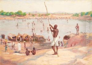 La Plage A Kankan (guinee) by Raphaeel Leon Leguilloux