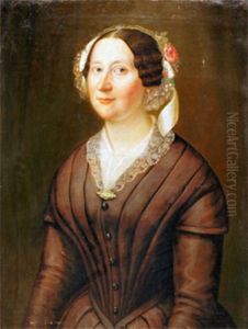 Portratt Av Elise Gother by Carl Peter Lehman