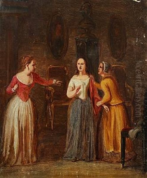 Interior With Leonora Christine And Chambermaids - view 1
