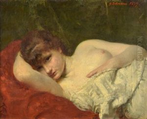 Retrato De Mujer Recostada by Gregoire Lehmann