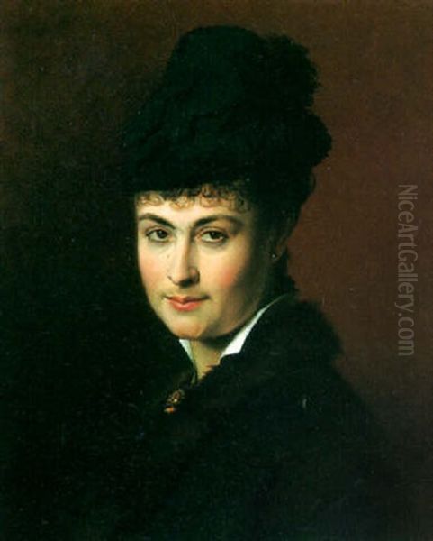 Femme Au Chapeau Noir - view 1