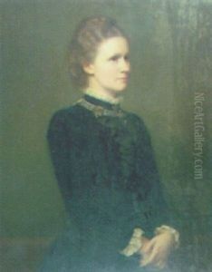 Portrait Of A Lady by Rudolf August Wilhelm Lehmann