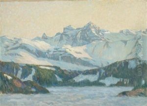 Durchbrechende Sonne, Einsiedeln (einsiedeln, With Sun Breaking Through) by Wilhelm Ludwig Lehmann