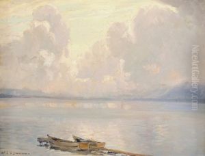 Wolken Uber Dem See by Wilhelm Ludwig Lehmann