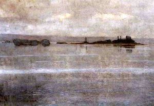 Die Ufenau Im Morgendunst by Wilhelm Ludwig Lehmann