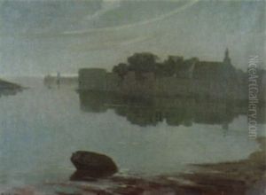 Frauenchiemsee Im Morgendunst by Wilhelm Ludwig Lehmann