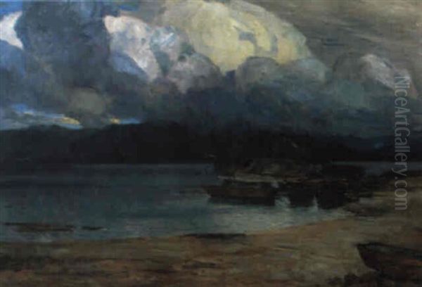 Aufziehendes Gewitter Am Chiemsee - view 1