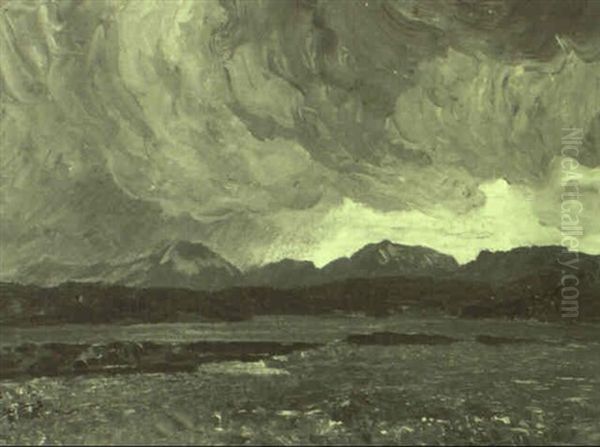 Regenschauer In Vorgebirgslandschaft - view 1