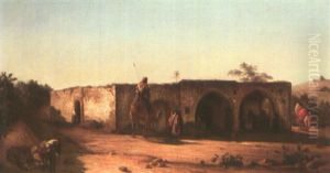 Caravanserail Au Liban by Pierre-Francois Lehoux