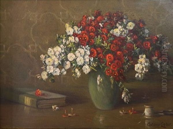 Still-life Of Flowers And Book - view 1