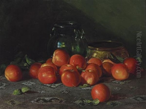 Apples, Bowl And Copper Pot - view 1