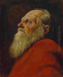 Bildnis Eines Alten Mannes by Wilhelm Leibl