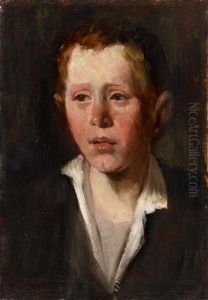 Bildnis Eines Knabens by Wilhelm Leibl