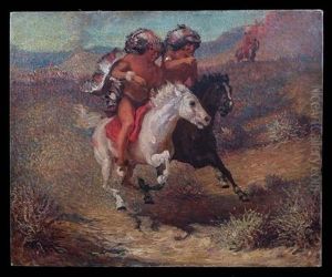 Native Americans On Horseback by William Robinson Leigh