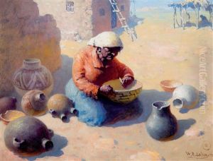 Papago Mending Pottery by William Robinson Leigh