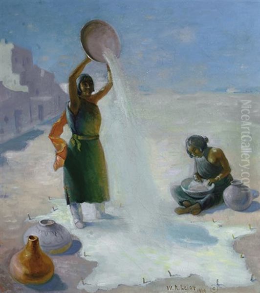 Preparing The Sand Painting - view 1