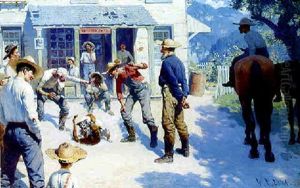 Dog Fight by William Robinson Leigh
