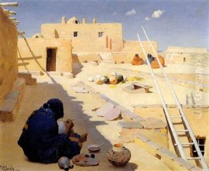 Zuni Pottery Maker by William Robinson Leigh