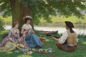 A Picnic Party by Edmund Blair Blair Leighton