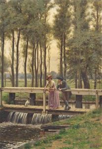 The Trysting Place by Edmund Blair Blair Leighton