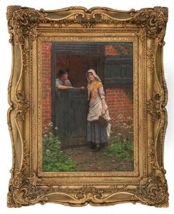 An Oft Told Tale by Edmund Blair Blair Leighton