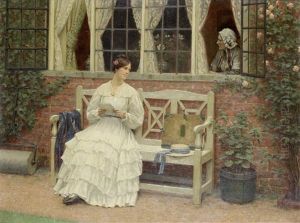The Latest News by Edmund Blair Blair Leighton