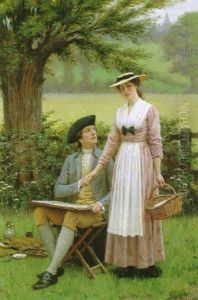 The Lord Of Burleigh, Tennyson by Edmund Blair Blair Leighton