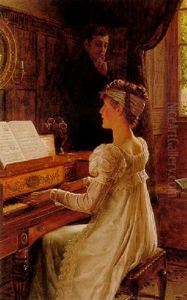 Courtship by Edmund Blair Blair Leighton